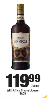 Wild Africa Cream Liqueur 750 ml