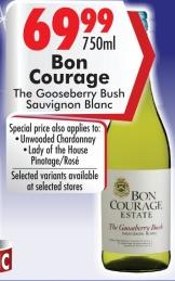 Bon Courage The Gooseberry Bush Sauvignon Blanc 750 ml