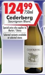 Cederberg Sauvignon Blanc 750 ml