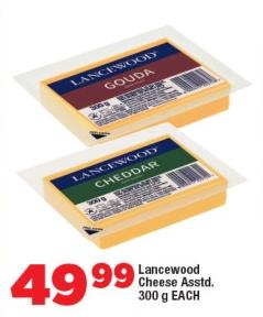 Lancewood Cheese Assorted 300 g EACH