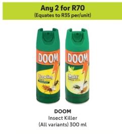 ANY 2 DOOM Insect Killer (All variants) 300 ml