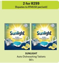 SUNLIGHT Auto Dishwashing Tablets 56's