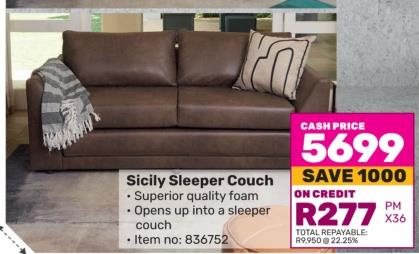 Sicily Sleeper Couch Superior quality foom