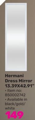 Hermani Dress Mirror 13.39X42.91"