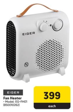 EIGER Fan Heater Model: EG-FH01 (850010262)