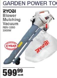RYOBI Blower Mulching Vacuum