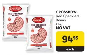 CROSSBOW Red Speckled Beans 2kg NO VAT