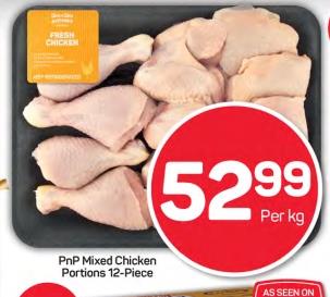 PnP Mixed Chicken Portions 12-Piece per kg