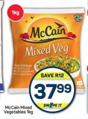 McCain Mixed Vegetables 1kg