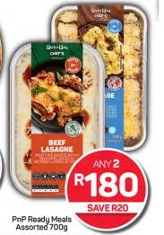 PnP Ready Meals Assorted 700g