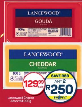 Lancewood Cheese Assorted 900g