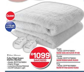 Pure Pleasure Fully Fitted Queen Electric Blanket