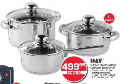 DAY Stainless Steel Cookware Set with Lid