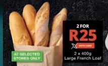  Large French Loaf 2 x 400gm