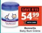 Bennetts Baby Bum Créme 150g