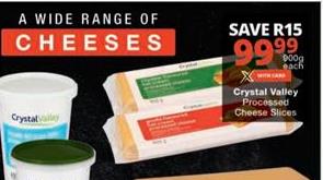 Crystal Valley Processed Cheese Slices