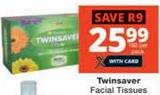 Twinsaver Facial Tissues 18 Per Pack