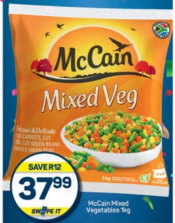 BE McCain Mixed Vegetables kg