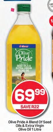 Olive Pride A Blend Of Seed xtra Virgin Olive Oil 1 Litre