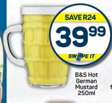B&S Hot German Mustard 250 ml