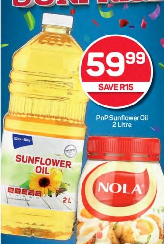 PnP Sunflower Oil 2Litre