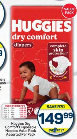 Huggies Drt Comfort Disposable Nappies Value Pack Assorted Per Pack