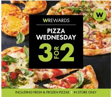 WOOLWORTHS PIZZA WEDNESDAY