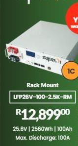 Rack Mount LFP26V-100-2.5K-RM