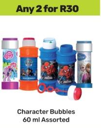 Character Bubbles  any 2 