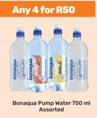 Bonaqua Pump Water 750ml Assorted Any 4