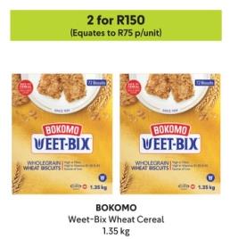 BOKOMO Weet-Bix Wheat Cereal 1.35 kg  