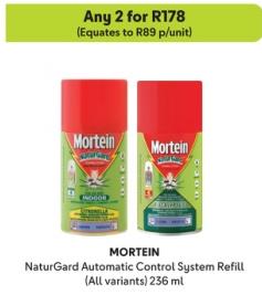 Mortein NaturGard Automatic Control System Refill (All variants) 236 ml Any 2