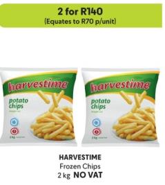 HARVESTIME Frozen Chips 2 kg NO Vat