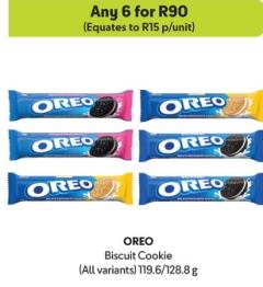 OREO Biscuit Cookie (All variants) 119.6/128.8g Any 6