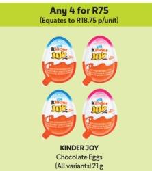 KINDER JOY Chocolate Eggs  any 4 