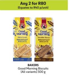 BAKERS Good Morning Biscuits (All variants) 300g Any 2