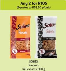 Soleo Pretzels (All variants) 500g Any 2