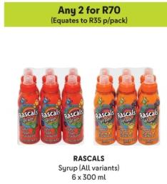 RASCALS Syrup (All variants) any 2 