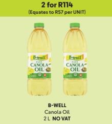 B-WELL Canola Oil 2L