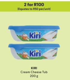 KIRI Cream Cheese Tub 200g 