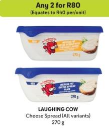 Laughing Cow Cheese Spread (All variants) any 2 