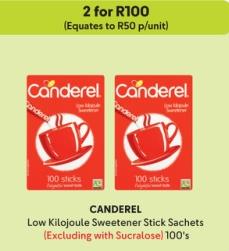 Low Kilojoule Sweetener Stick Sachets 100's