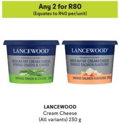 LANCEWOOD Cream Cheese (All variants) any 2 