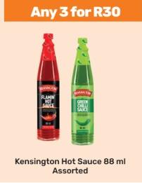 Kensington Hot Sauce 88 ml Assorted Any 3