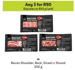 Makro Bacon Shoulder, Back, Diced or Round any 3 