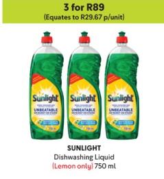 SUNLIGHT Dishwashing Liquid (Lemon only) 750 ml