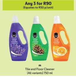 Makro Tile and Floor Cleaner (All variants) 750ml Any 3