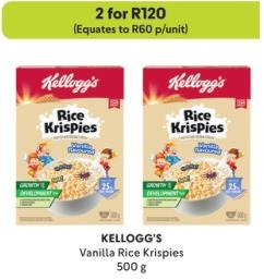 KELLOGG'S Vanilla Rice Krispies 500g 