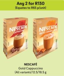 NESCAFÉ Gold Cappuccino (All variants) 12.5/18.5g Any 2