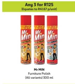 Mr MIN Furniture Polish (All variants) 300ml Any 3